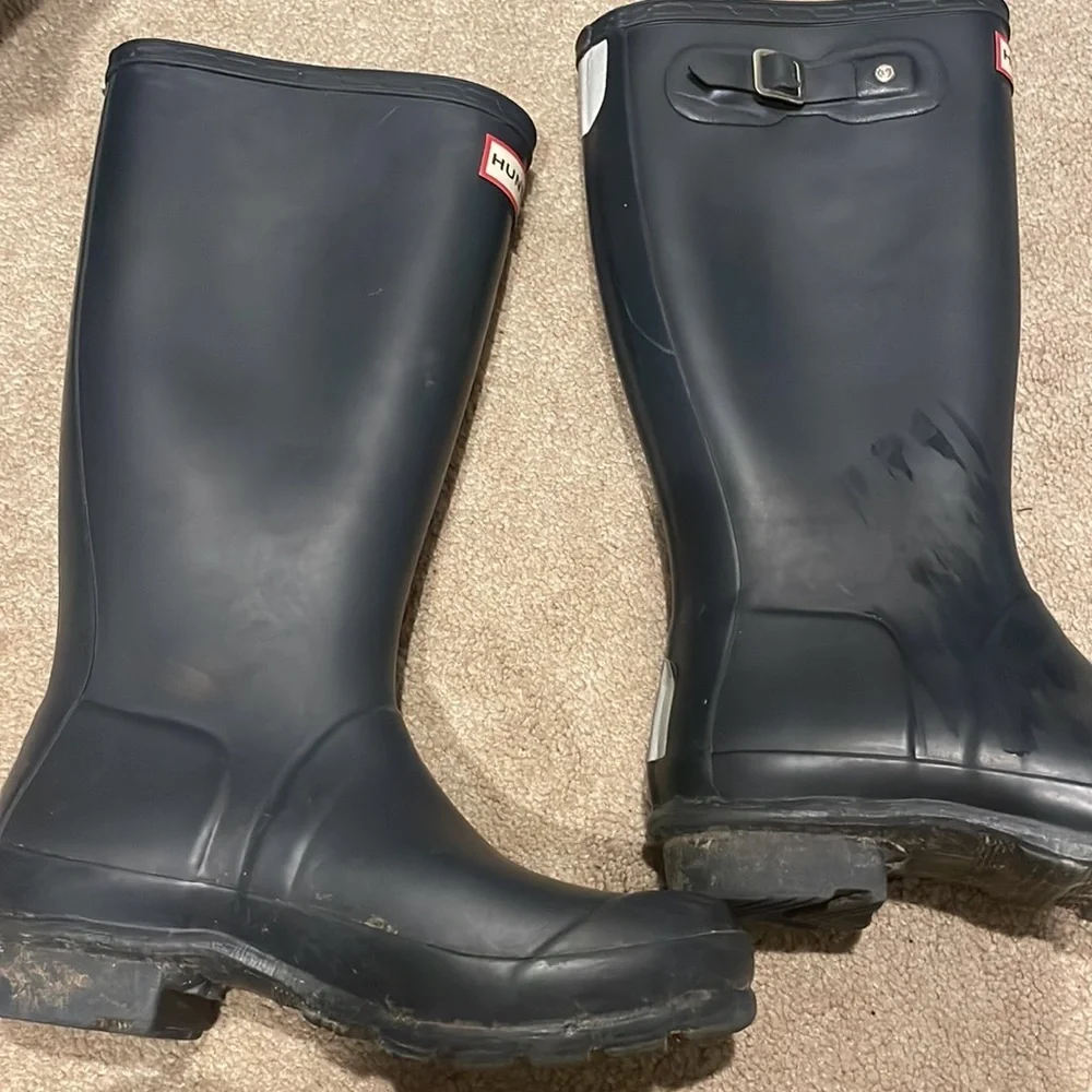 Hunter Original Navy Blue Rain Boots